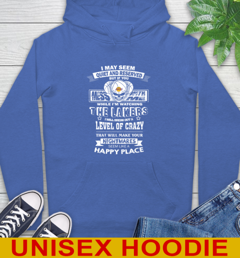 Los Angeles Lakers NBA Basketball If You Mess With Me While I'm Watching My Team Hoodie - Image 10