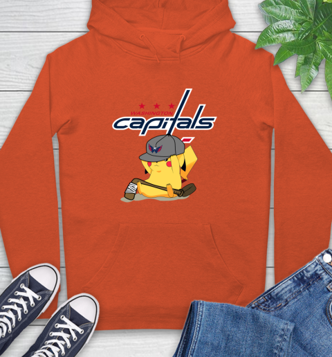 NHL Pikachu Hockey Sports Washington Capitals Hoodie 5