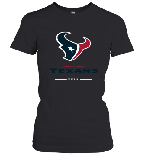 Houston Texans NFL Pro Line Black Team Lockup Women's T-Shirt