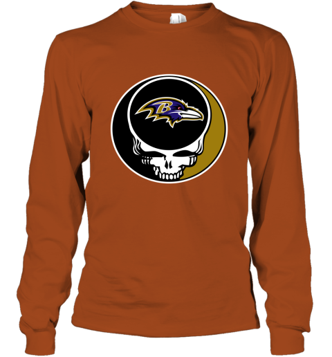 Baltimore Ravens Football NFL Team Apparel T-shirt Long Sleeve Men's  Nike XL Blk