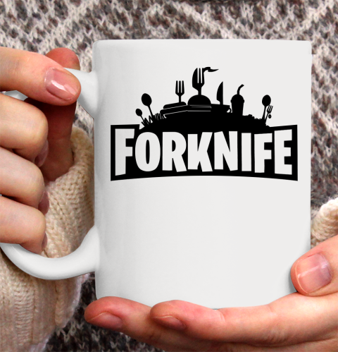 Fortnite Tshirt Forknife Ceramic Mug 11oz 2