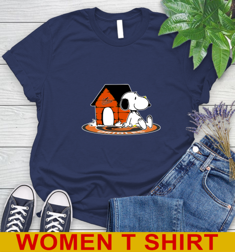 MLB Baseball Baltimore Orioles Snoopy The Peanuts Movie Shirt Women's T-Shirt 12