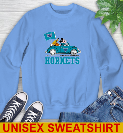 NBA Basketball Charlotte Hornets Pluto Mickey Driving Disney Shirt Sweatshirt 11