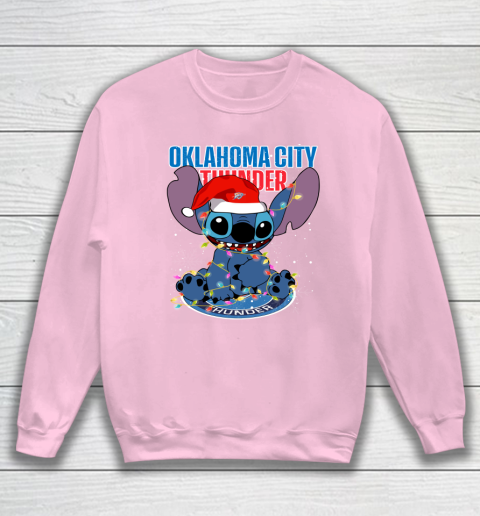 Oklahoma City Thunder NBA noel stitch Basketball Christmas Sweatshirt 5