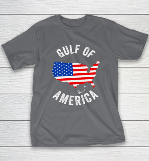 Gulf of USA America Funny Gulf of Mexico USA Flag Map July 4th Youth T-Shirt 5