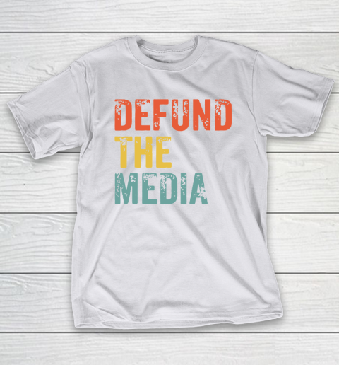 Defund The Media Retro Vintage T-Shirt 12