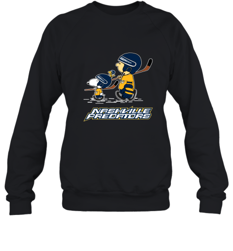 Let's Play Nashville Predators Ice Hockey Snoopy NHL Sweatshirt