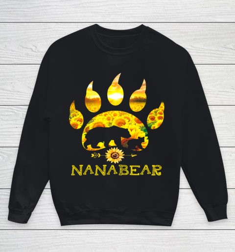 Nana Bear Sunflower T Shirt Funny Mother s Day Youth Sweatshirt