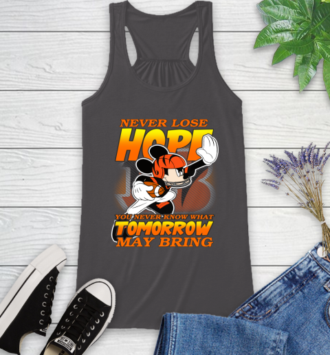 Cincinnati Bengals NFL Football Mickey Disney Never Lose Hope Racerback Tank 11