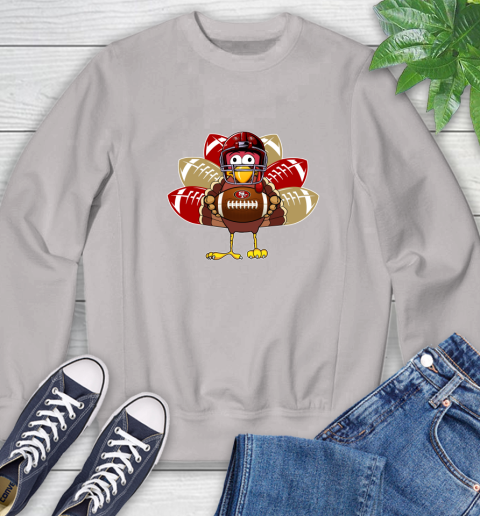 San Francisco 49ers Turkey Thanksgiving Day Sweatshirt 12