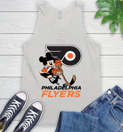 NHL Philadelphia Flyers Mickey Mouse Disney Hockey T Shirt Tank Top