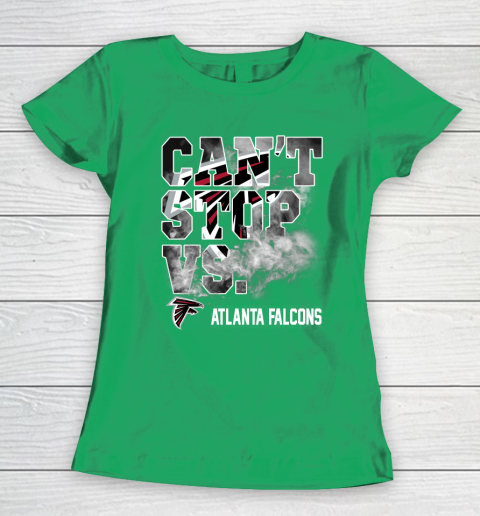 NFL Atlanta Falcons Can't Stop Vs Women's T-Shirt 5
