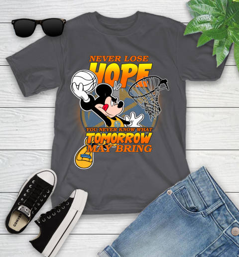 Denver Nuggets NBA Basketball Mickey Disney Never Lose Hope Youth T-Shirt 6
