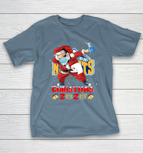 Denver Nuggets Funny Santa Claus Dabbing Christmas 2020 NBA T-Shirt 6