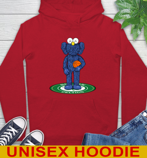 NBA Basketball Boston Celtics Kaws Bff Blue Figure Shirt Hoodie 10