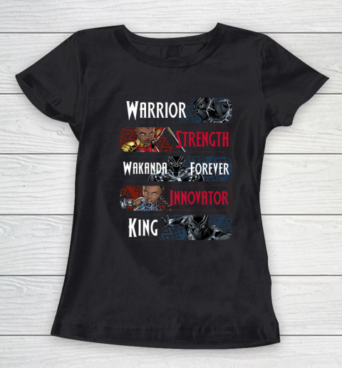 Marvel Wakanda Forever Inspirational Text Women's T-Shirt