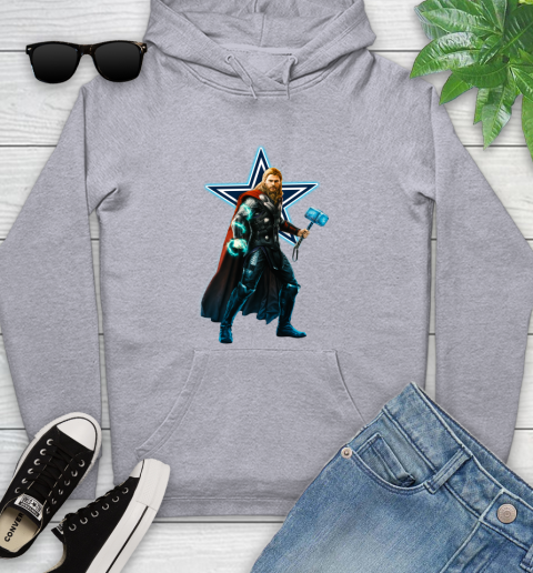 NFL Thor Avengers Endgame Football Dallas owboys Youth Hoodie 6