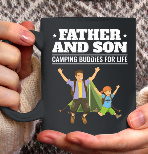 Father's Day Funny Gift Ideas Apparel  Camping Father and Son Dad Father T Shirt Ceramic Mug 11oz