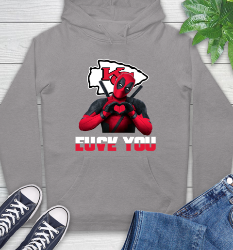 NHL Kansas City Chiefs Deadpool Love You Fuck You Football Sports Hoodie 6