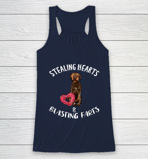 Stealing Hearts Blasting Farts Wirehaired Pointing Griffon Racerback Tank 8