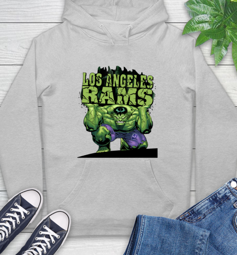 Los Angeles Rams NFL Football Incredible Hulk Marvel Avengers Sports Hoodie 6