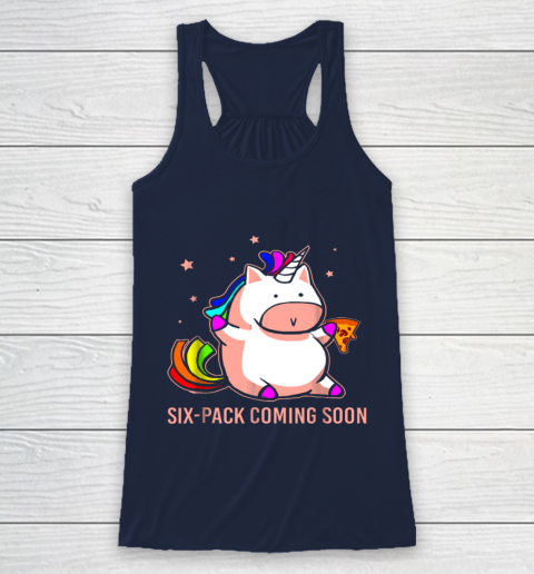 Unicorn Six Pack Funny Cute Shirt Coming Soon Fat Unicorn Racerback Tank 8