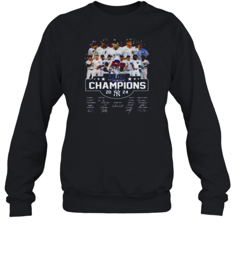 ALCS Champions 2024 New York Yankees Signatures Fireworks Sweatshirt