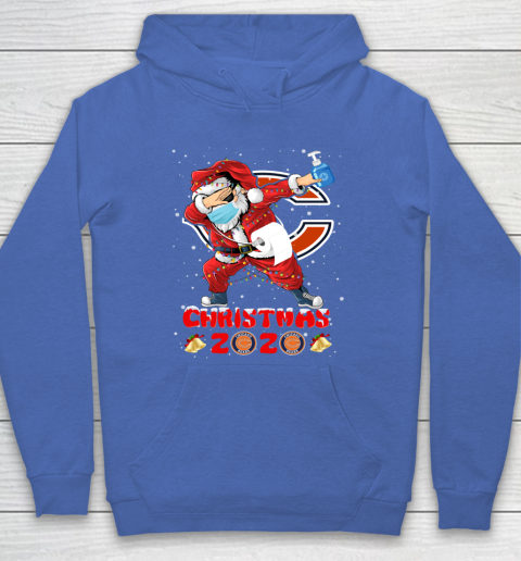 Chicago Bears Funny Santa Claus Dabbing Christmas 2020 NFL Hoodie 6