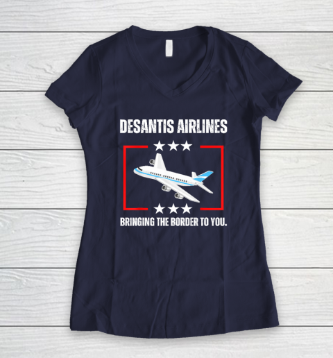 DeSantis Airlines Women's V-Neck T-Shirt 7