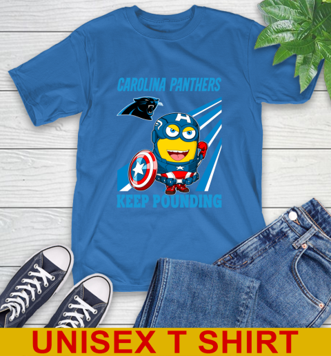 NFL Football Carolina Panthers Captain America Marvel Avengers Minion Shirt T-Shirt 11