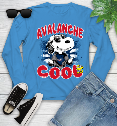 NHL Hockey Columbus Blue Jackets Cool Snoopy Shirt Youth Long Sleeve 7