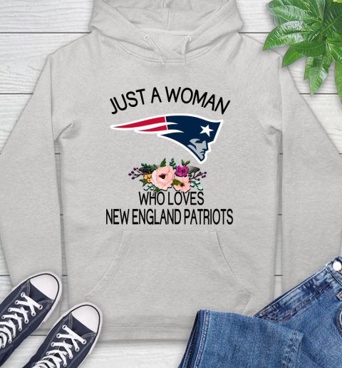 NFL Just A Woman Who Loves New England Patriots Football Sports Hoodie