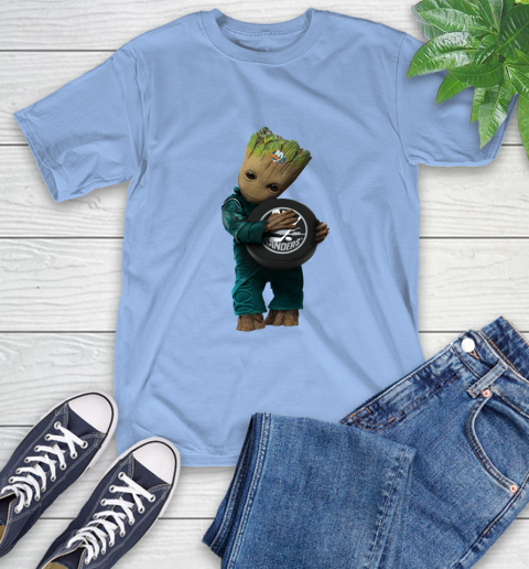 NHL Groot Guardians Of The Galaxy Hockey Sports New York Islanders T-Shirt 11