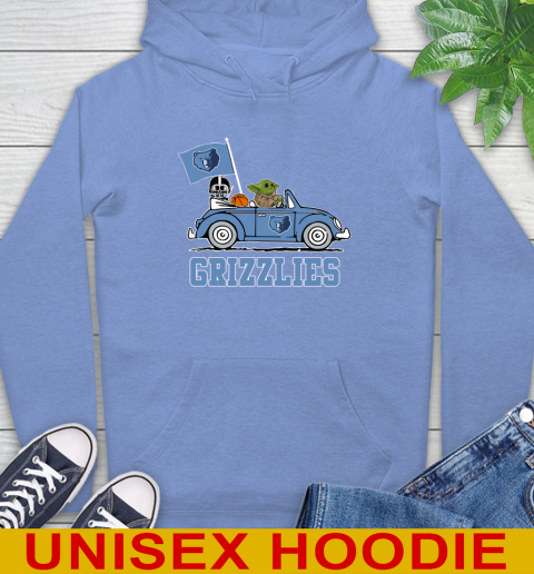 NBA Basketball Memphis Grizzlies Darth Vader Baby Yoda Driving Star Wars Shirt Hoodie 11