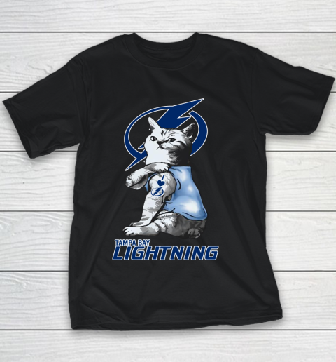 NHL My Cat Loves Tampa Bay Lightning Hockey Youth T-Shirt