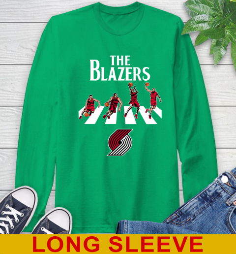 NBA Basketball Portland Trail Blazers The Beatles Rock Band Shirt Long Sleeve T-Shirt 8