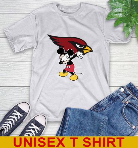 Arizona Cardinals NFL Football Dabbing Mickey Disney Sports T-Shirt 12