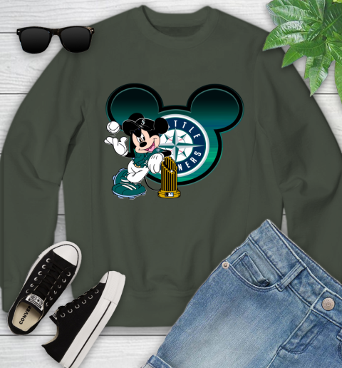 MLB San Francisco Giants The Commissioner's Trophy Mickey Mouse Disney Youth Sweatshirt 10