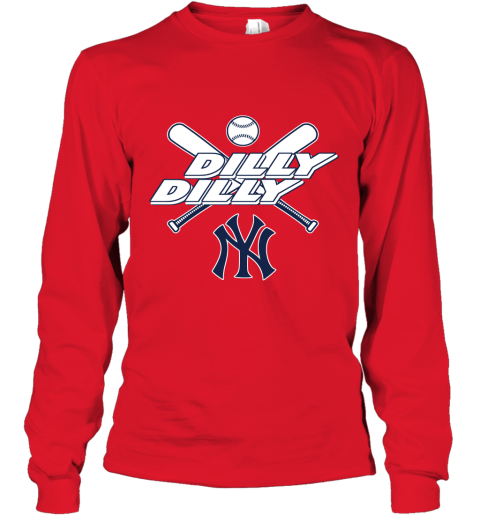 MLB New York Yankees Dilly Dilly Baseball Sports Women's V-Neck T-Shirt