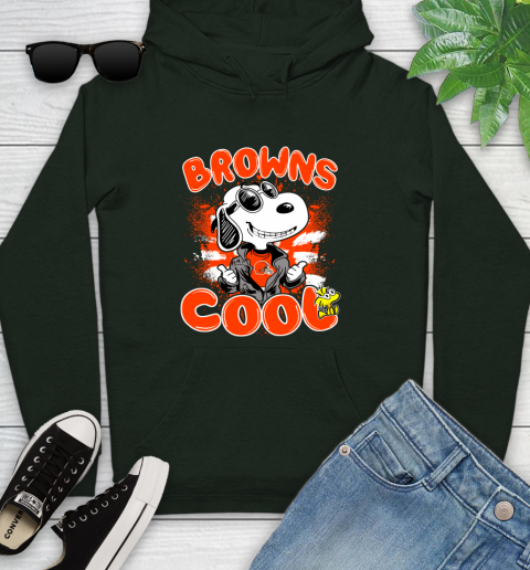 NFL Football Cleveland Browns Cool Snoopy Shirt Youth Hoodie 12