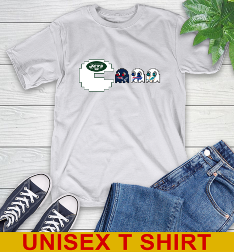 New York Jets NFL Football Pac Man Champion T-Shirt 13 New York Jets NFL Football Pac Man Champion T-Shirt - Image 13