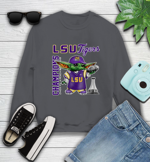 Baby Yoda LSU Tigers Champion Shirt 30