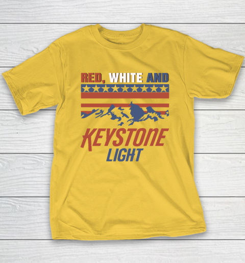 Red White And Keystone Light 4th Of July Youth T-Shirt 4