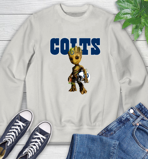 Indianapolis Colts NFL Football Groot Marvel Guardians Of The Galaxy Sweatshirt 12
