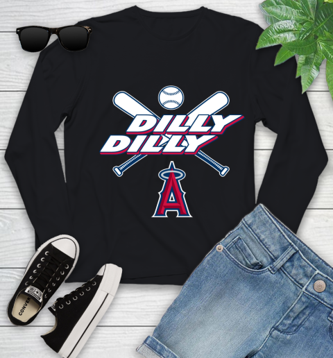 MLB Los Angeles Angels Dilly Dilly Baseball Sports Youth Long Sleeve 2
