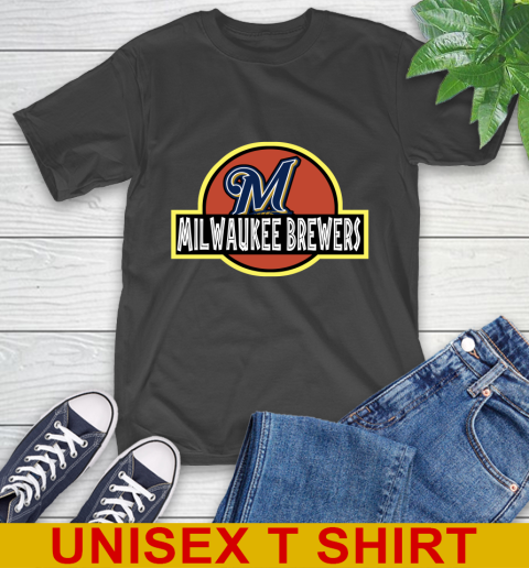MLB Milwaukee Brewers Jurassic Park Dinosaur Movie Baseball Sports 2