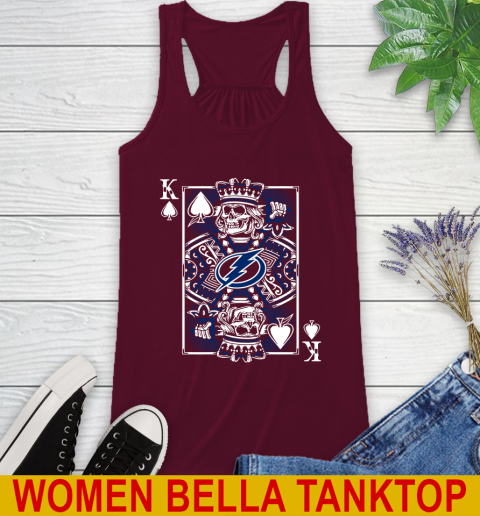 Tampa Bay Lightning NHL Hockey The King Of Spades Death Cards Shirt Racerback Tank 2