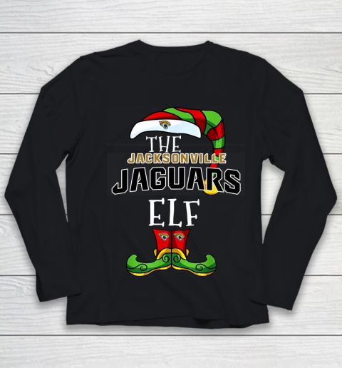 Jacksonville Jaguars Christmas ELF Funny NFL Youth Long Sleeve