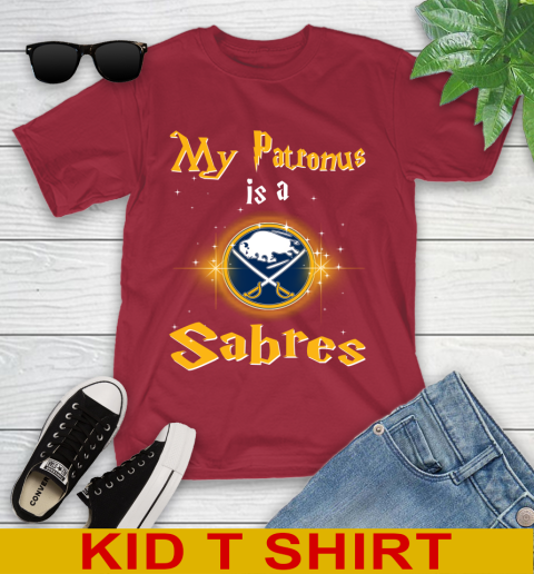 NHL Hockey Harry Potter My Patronus Is A Buffalo Sabres Youth T-Shirt 12