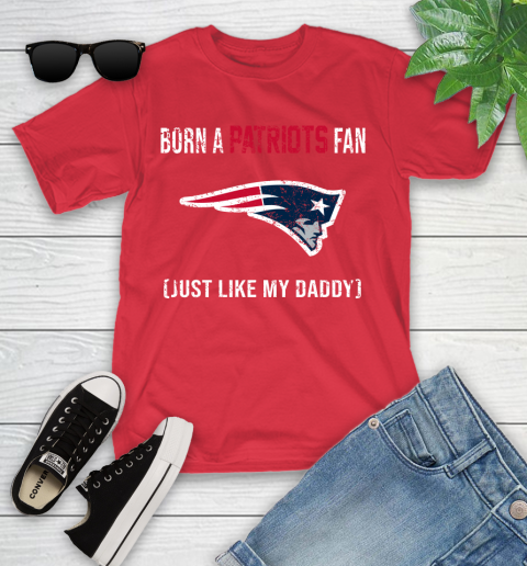 NFL New England Patriots Football Loyal Fan Just Like My Daddy Shirt Youth T-Shirt 11